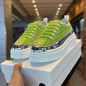 Zapatos Casuales para Mujer 2026, Zapatos Planos con Cordones y Plataforma, Zapatos Deportivos para Mujer y Señora, Zapatos Deportivos con Pedrería - Product Image 1
