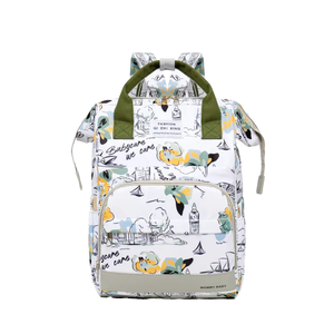 Sac à dos à langer multifonctionnel en nylon imperméable de haute qualité, grande capacité 35x26x19cm, idéal pour les voyages toutes saisons - Product Image 1