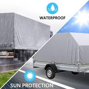 Bâche de 3m x 6m PVC 440gsm Extra Waterproof Heavy Duty Tarpaulin avec oeillets renforcés <span class=keywords><strong>pour</strong></span> les meubles/revêtements de <span class=keywords><strong>sol</strong></span> - Product Image 5