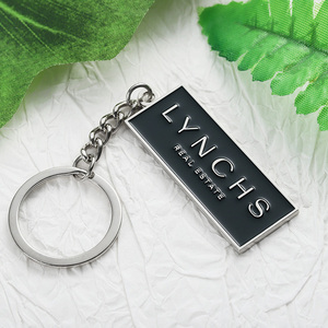 Llaveros Personalizados con Logotipo de Marca Comercial, Llaveros de Metal de Aleación de Zinc Plateados con Esmalte para Regalos de Recuerdo - Product Image 3