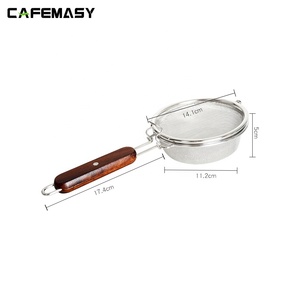 Cafemasy Dụng Cụ Cà Phê Thép Không Gỉ Cà Phê Rang Xay Dây Lưới Với Tay Cầm Gỗ Cà Phê Đậu Rang Net - Product Image 2
