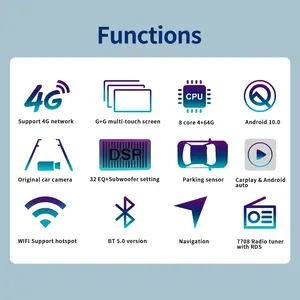 Kaier Android Car Radio Estéreo para <span class=keywords><strong>Suzuki</strong></span> <span class=keywords><strong>Jimny</strong></span> JB64 JB74 2018-2022 Multimedia GPS Navegación Pantalla Car Play DVD CD Player - Product Image 6