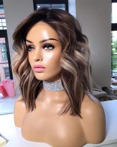 Base de seda barata para mujer, cabello humano virgen brasileño, resaltado, Rubio 613, peluca frontal de encaje 13x4 con línea de cabello Natural, venta al por mayor - Product Image 3