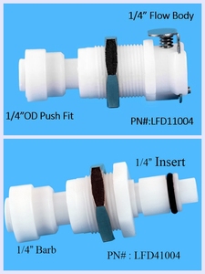1/4 inch flow body In-Line Quick Disconnect Female Coupling1/4 5/16 OD Plastic <b>Hose</b> Fittings Air Quick Connector Water Fittings - Product Image 5
