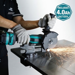 <span class=keywords><strong>Meuleuse</strong></span> d'angle <span class=keywords><strong>sans</strong></span> <span class=keywords><strong>fil</strong></span> <span class=keywords><strong>sans</strong></span> balais à faible entretien OEM Chine <span class=keywords><strong>avec</strong></span> contrôle à 6 vitesses pour usage industriel professionnel - Product Image 1
