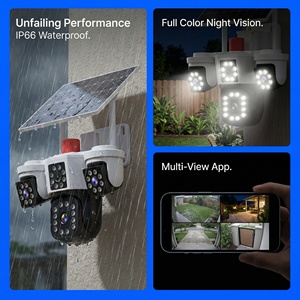 Cámara WiFi de Triple Lente 3MP OEM ODM Directo de Fábrica, Aplicación OKAM, <span class=keywords><strong>Seguimiento</strong></span> Humano con IA, Visión Nocturna a Todo Color, Bajo Precio - Product Image 3