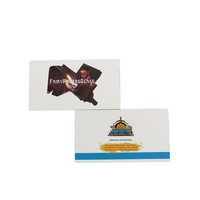 Carte de visite personnalisée 400g avec découpe de forme unique sur papier couché 54 x 90 mm – Haute qualité, délai rapide
