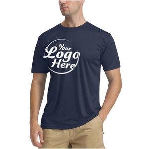 Col chemises de bain personnalisées pour hommes Rash Guard SPF T-Shirt à manches courtes UPF 50 séchage rapide léger pêche en eau - Product Image 2