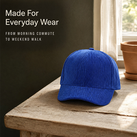 Casquette de baseball en velours côtelé personnalisée pour homme, ajustable, vierge, avec logo brodé, casquette de sport