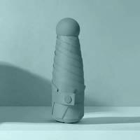 Reis Draagbaar Fruit Patroon Mobiele Telefoon Maat Mini 5 Vouw Paraplu Uv Bescherming Waterdichte Paraplu Aangepaste Logo Doos