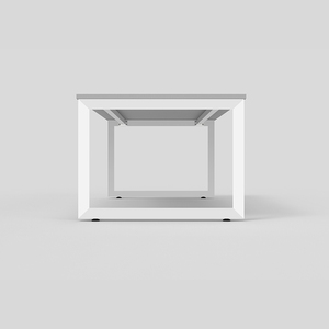 Pieds de table en tube triangulaire métallique pour poste de travail 4 personnes - Product Image 4