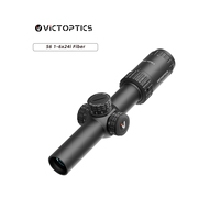 Lunette de chasse illuminée VictOptics OPSL33 LPVO en aluminium 1-6x24i Fiber Mira