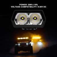 Projecteur de travail IP67 9-30V 3,5 pouces 2 LED Combo Spot/Flood pour 4x4, VTT, SUV, Camion, Remorque