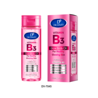 Huile pour le corps éclatante Dr.DAVEY Vitamine B3 200ml, huile de rose musquée à la niacinamide, huile hydratante et éclaircissante pour le soin de la peau du corps