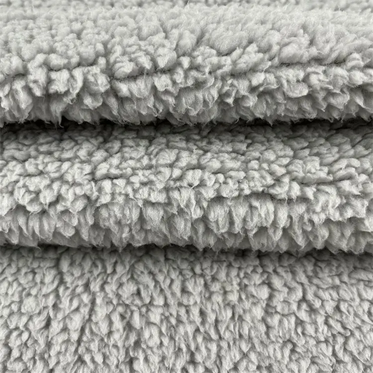 Wholesale Ready to Ship Autumn/Winter Soft two sides Sherpa fleece Fabric For Blankets Jackets and winter coats