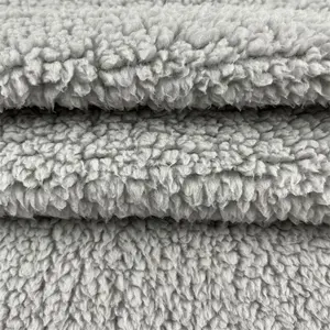 Wholesale Ready To Ship Autumn/Winter Soft 2 Sides Sherpa Fleece Fabric For Blankets Jackets And Winter Coats