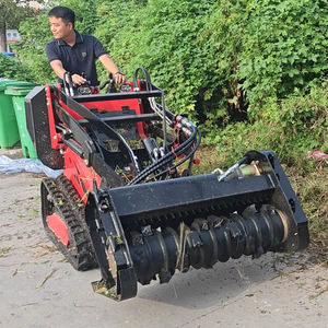 Grote Hydraulische Stroom Dertette 450 Rupsbanden Mini <span class=keywords><strong>Skid</strong></span> Loader Met Bosbouw Mulchers <span class=keywords><strong>Skid</strong></span> Stuur Bevestigingen & Werktuigen - Product Image 1