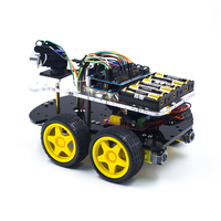 Kit de Démarrage Voiture Robot Éducative Intelligente 4x4 STEM, Projet de Programmation et Codage pour Écoles, Bricolage Multifonctionnel pour Arduino UNO R3