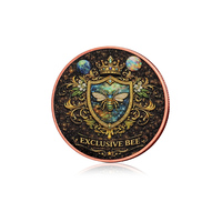2026 BULK Pièce commémorative ronde de 1 oz en cuivre, motif abeille fantaisie aux ailes pailletées couleur cuivre