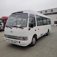 Autobus Toyota Coaster d'occasion 30 places, haute qualité, moteur diesel 4.2L Euro 3, châssis stable, prêt à l'exportation