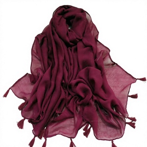 Écharpe unie Fashion Boma, Voile Hijab Underscarf musulman à pompons pour femmes, Vente en gros Israël Islam Malaisie Afrique, Quatre saisons - Product Image 2