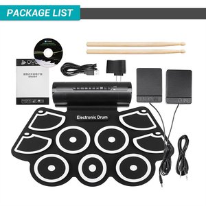 Batterie de percussions électroniques en silicone pliable MD760 avec chargement USB - Product Image 5