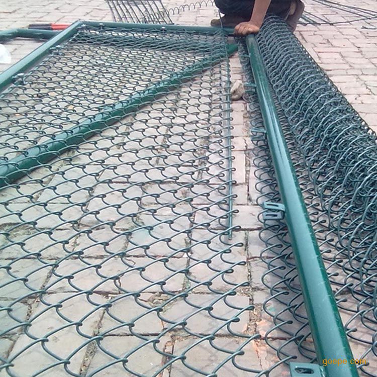 Decorative Protection Metal Chain Link Fence Easily Assembled