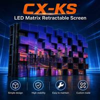 Pantalla LED Cinética Inteligente, Mecánica, Dinámica, para Interiores y Exteriores, Resistente al Agua, Retráctil, Giratoria 360°, de Alquiler, 600-800CD