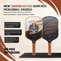 Raquette de pickleball professionnelle Gen 5, noyau en mousse EPP, fibre de carbone T700, design crâne haute adhérence, puissance et contrôle sur tous les terrains
