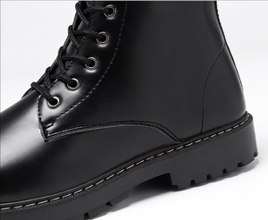 Người Đàn Ông Của Xu Hướng Giản Dị Màu Đen Cao Top Người Anh Phong Cách Trọng Lượng Nhẹ Giày Chạy Với Ngón Chân Tròn Ấm Áp Thoải Mái - Product Image 5