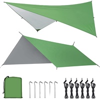 10x10ft multifonctionnel étanche Camping tente couverture parasol abri auvent et pluie mouche bâche pour Camp hamac Compatible