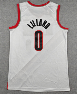 Maillots de basket-ball de haute qualité 2026 New 0 <span class=keywords><strong>Damian</strong></span> <span class=keywords><strong>Lillard</strong></span>, édition City, broderie cousue - Product Image 3