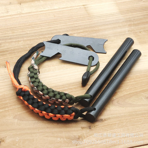 Allume-feu en magnésium avec cordon paracorde, outil de survie pour le camping en plein air, bâton de feu 13130 - Product Image 3