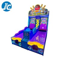 Jeu électronique de bowling forêt à deux pistes avec lumières LED scintillantes, fonctionnement à pièces, thème château arc-en-ciel, avec système de récompense, garantie 1 an