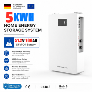 Batería Solar de Pared LiFePO4 de 51.2V 100Ah <span class=keywords><strong>con</strong></span> Stock en Almacén de la UE para Sistema de Almacenamiento de Energía Residencial - Product Image 1