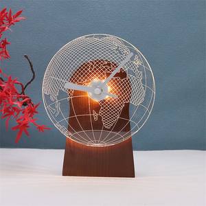 ABS อะคริลิค3D หลอด<span class=keywords><strong>ไฟ</strong></span> LED กลางคืนฐานตั้งสีดำพร้อมอะแดปเตอร์ไฟสาย USB + รีโมทคอนโทรลสำหรับเป็นของขวัญวันเกิดวันคริสต์มาส - Product Image 5