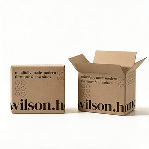 Boîtes d'emballage cadeaux d'expédition en carton ondulé recyclable pliables personnalisées - Product Image 6