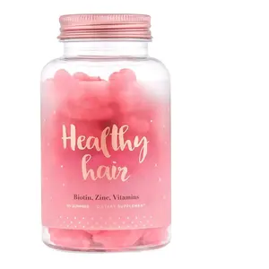 Gommes pour cheveux à la biotine pour femmes Vitamines pour la <span class=keywords><strong>croissance</strong></span> rapide des cheveux et la santé Produit d'approvisionnement en soins de santé - Product Image 1