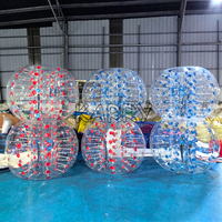 Balle Zorb gonflable de qualité commerciale en TPU PVC, 3 m 2,5 m, balle Zorb gonflable amusante pour la location aux adultes