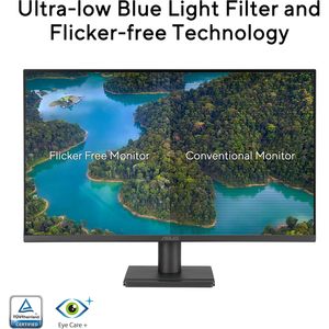 Moniteur Asus 27 pouces 1080p Eye Care IPS Full HD 120Hz 1ms Adaptive Sync HDMI VGA Noir Mat pour la maison et les étudiants - Product Image 2