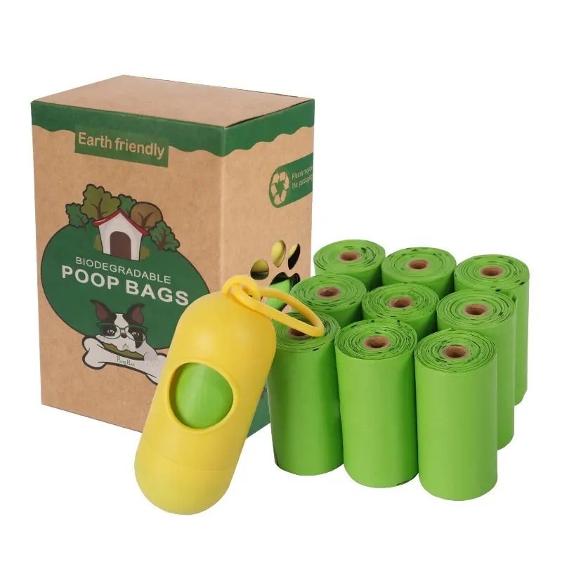 Plastic Gratis Hele Composteerbare Wegwerp 100% Biologisch Afbreekbaar Maïszetmeel Hond Afvalzakken Eco Vriendelijke Hond Kak Tassen