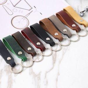 DIY Laser Logo PU Keychain China Manufacturer Personalized Faux Leather <b>Key</b> Chain Custom Creative Leather Keyring - Product Image 6