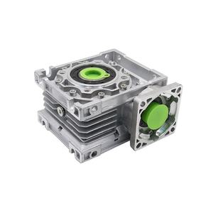 HLTNC NMRV063 Reductor de gusano 14mm 19mm 24mm Eje de entrada 5:1 - 100 :1 Relación de engranaje Caja de cambios de gusano Reductor de velocidad de 90 grados para CNC - Product Image 6
