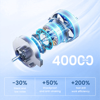 Vente en gros ODM - Machine à ongles professionnelle légère et portable sans fil avec charge Type-C, 40000 tr/min, moteur sans balais