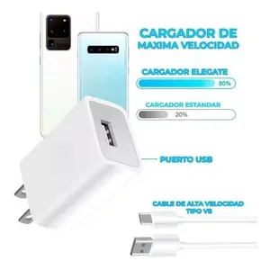 Kit de chargeur Micro USB V8 EGTMA 3 pièces avec sortie 5V 2A, charge ultra rapide, adaptateur mural pour téléphones, câble inclus - Product Image 5