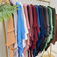 Ensemble Arabe Musulman Fantaisie Malaisie Voiles pour Hijab Dames Niqab Islamique Dubai Style Design Khimar Set Complet