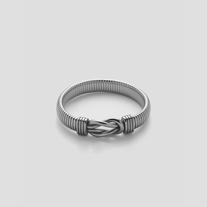 <span class=keywords><strong>Bracelet</strong></span> épais en acier inoxydable plaqué or 18 carats, résistant à l'eau, à nœuds élastiques, tendance YF5098, bijoux anti-ternissement - Product Image 3