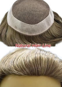 LONGFOR Perruque à fermeture en dentelle en cheveux humains Remy, extensions de cheveux indiens, topper de cheveux, 6 pouces, lisses, densité 120% 130% - Product Image 6