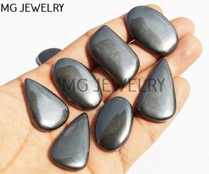 Cabochon en hématite 100% naturel semi-précieux fait à la main pierre précieuse en vrac guérison lisse dos plat pierre précieuse lot de gros - Product Image 5