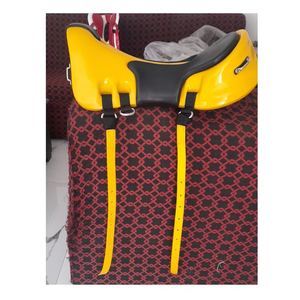 Selle de cheval en cuir légère et portable, facile à transporter, à installer et à entretenir pour la pratique du quotidien et les déplacements. - Product Image 1